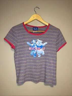 Vintage Winnie The Pooh Tigger Baby Tee / Women's Large / 90s / Kickin It